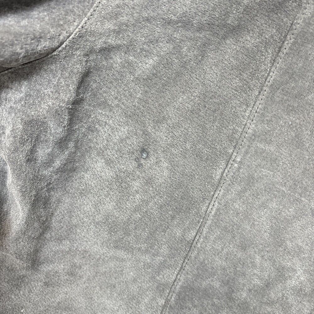 Suede Leather Chore Coat XL Brown Rancher Jacket Washable Zip Pocket Harbor Bay - Picture 15 of 16